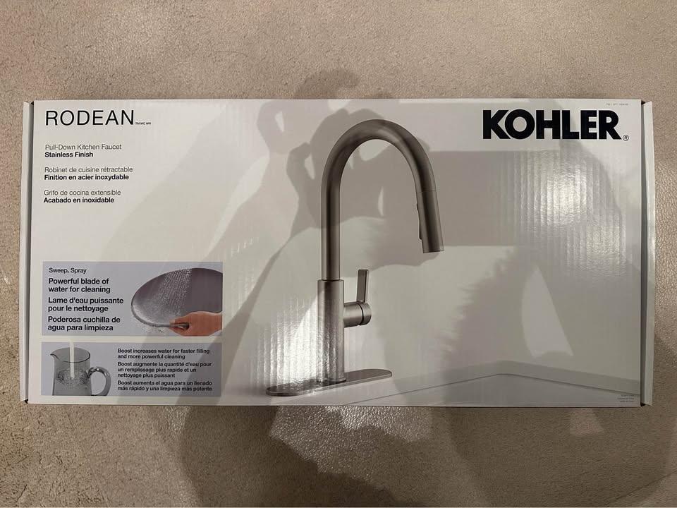 Kohler roedean faucets (stainless finish) (Brand New In Box)