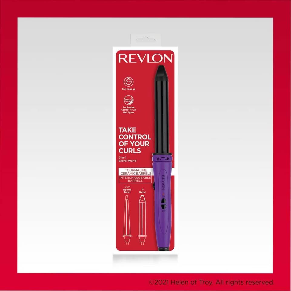 Revlon Tourmaline Ceramic 2-in-1 Barrel Wand 1 and 3/4 inch - photo 3