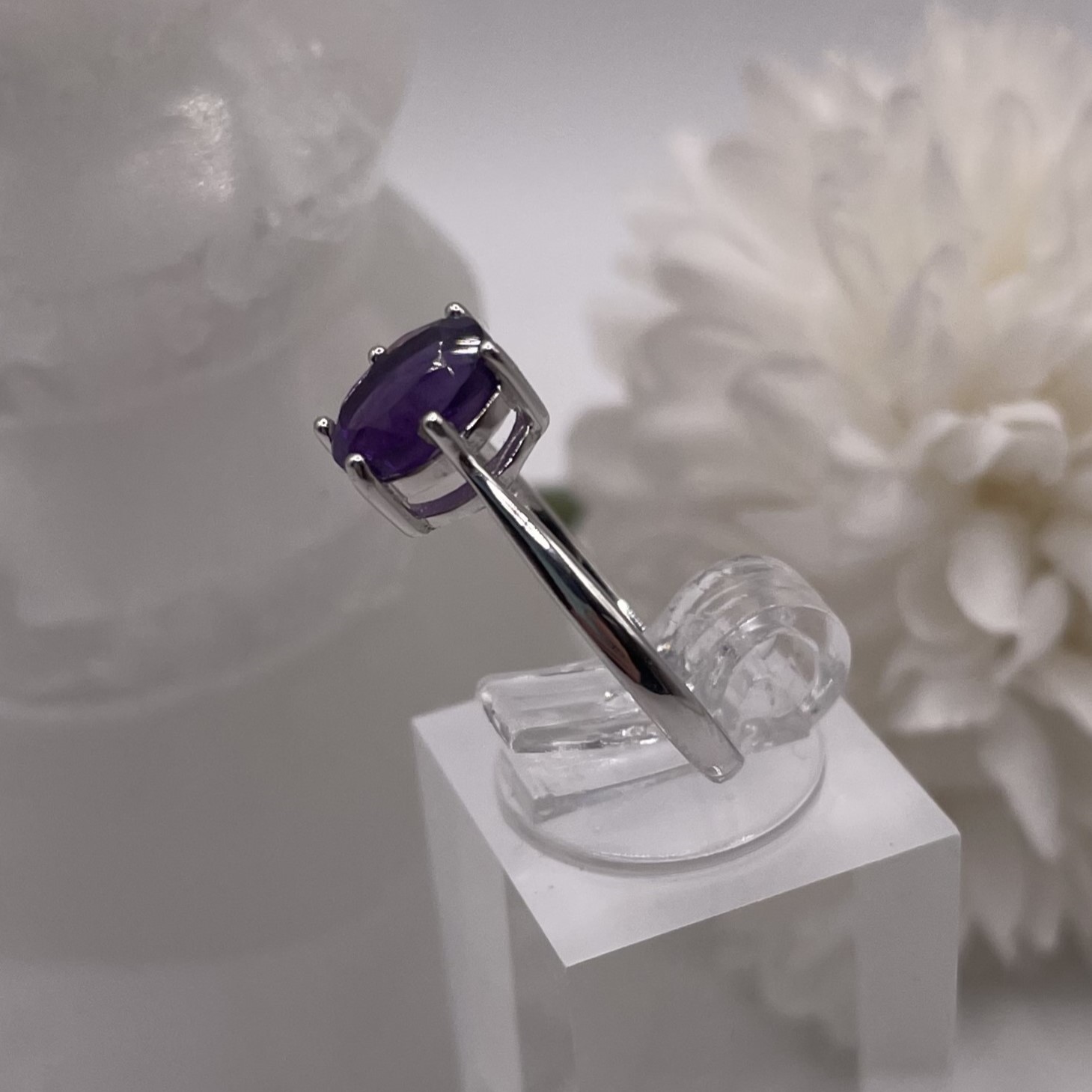 Amethyst Sterling Silver Ring (Size 8) - photo 2