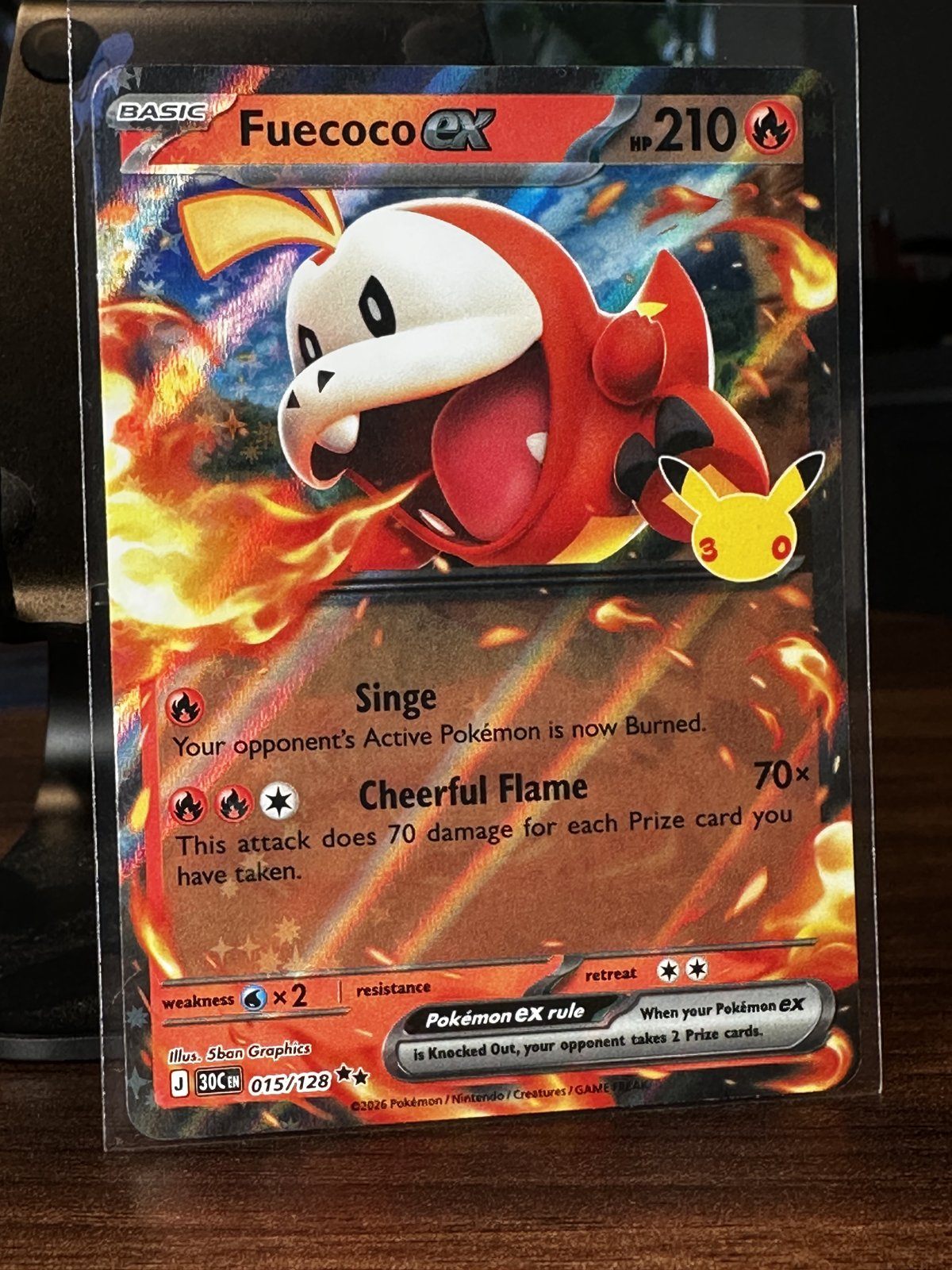 Fuecoco ex 015/128 - Pokemon 30th Celebration