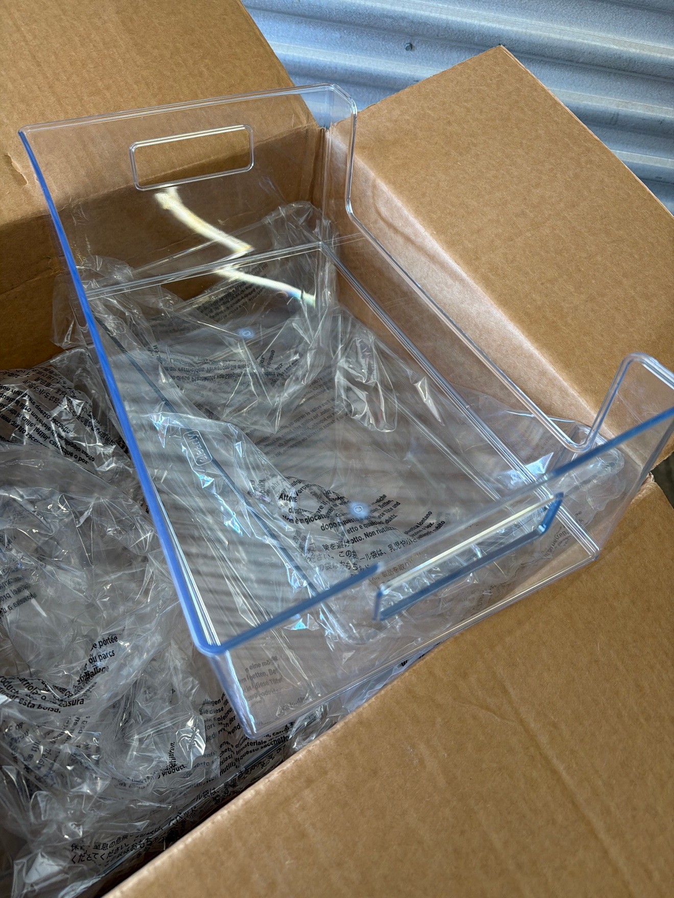 Clearly Open Front Storage Bin 16x10x6 — 4 Pack — New - photo 3