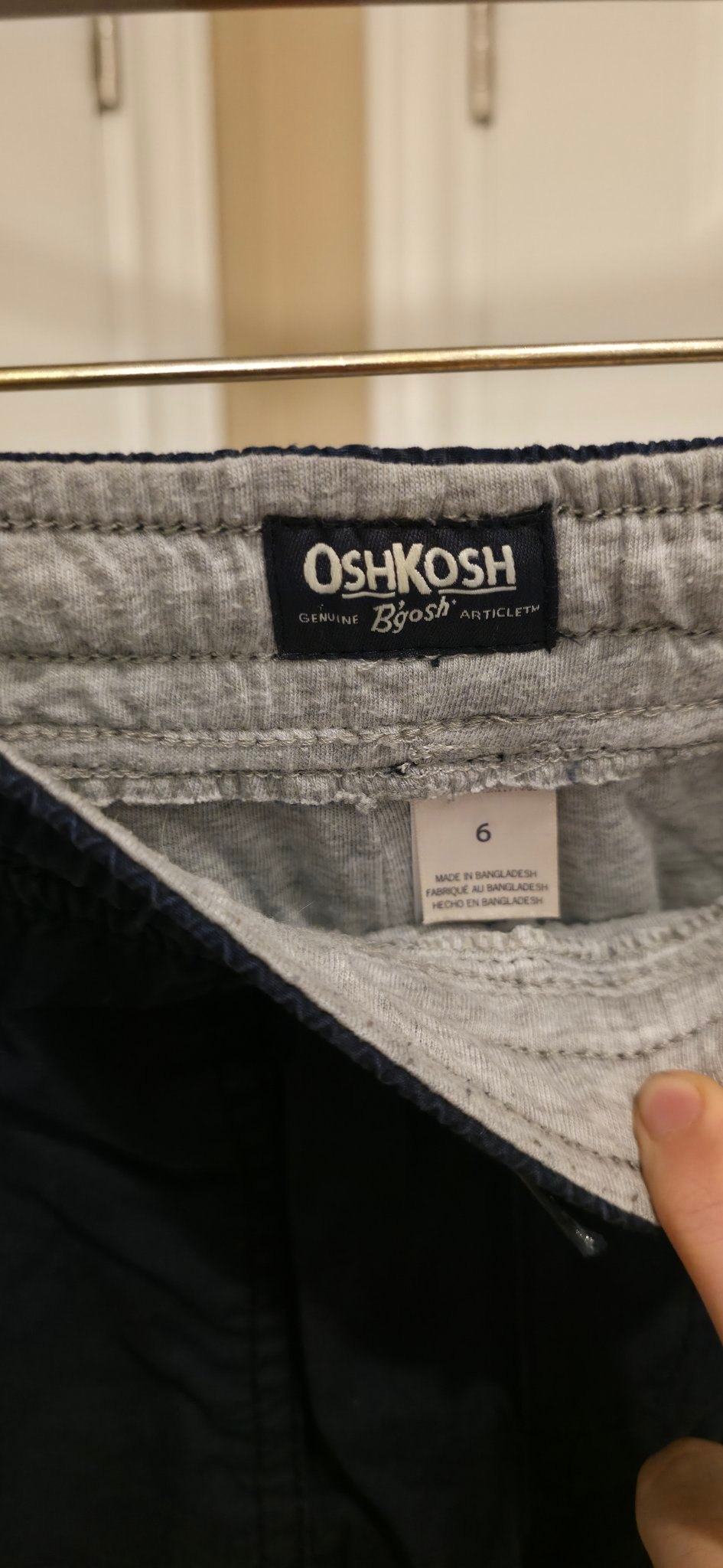 Kids OshKosh navy jogger pants size 6 - photo 3