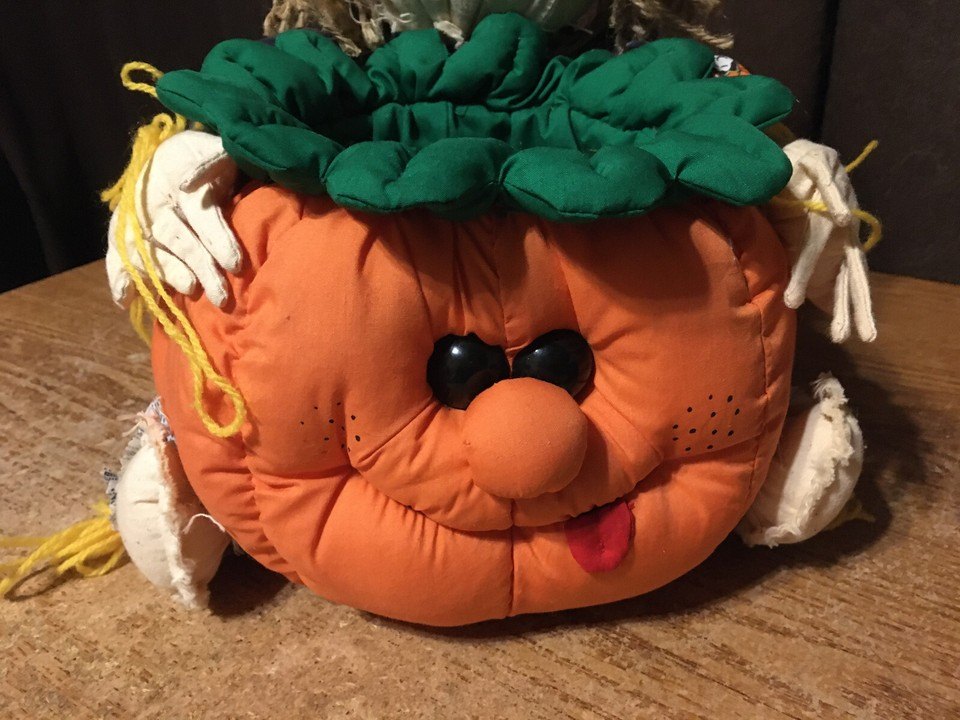 JOELSON PUMPKIN SCARECROW HALLOWEEN CANDY BOWL & PUMPKIN BASKET - photo 3