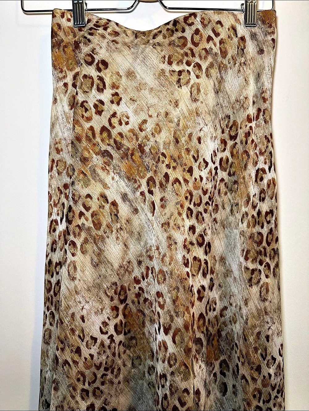 Leopard Print Maxi Skirt in Brown & Cream - photo 2