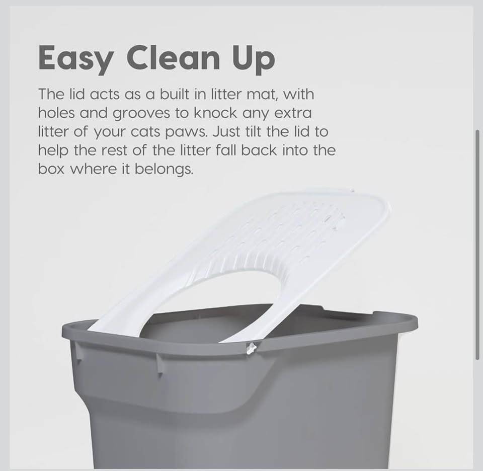 XL 20.5L x 14.75W x 14.5H Inch Cat Litter Box / Cat Toilet / - photo 3