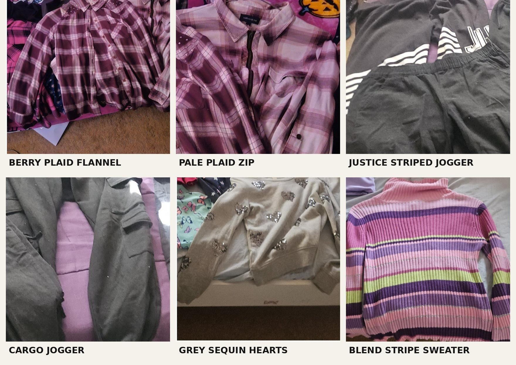 Girls Winter Tops + Pants Lot - Fits 12/14