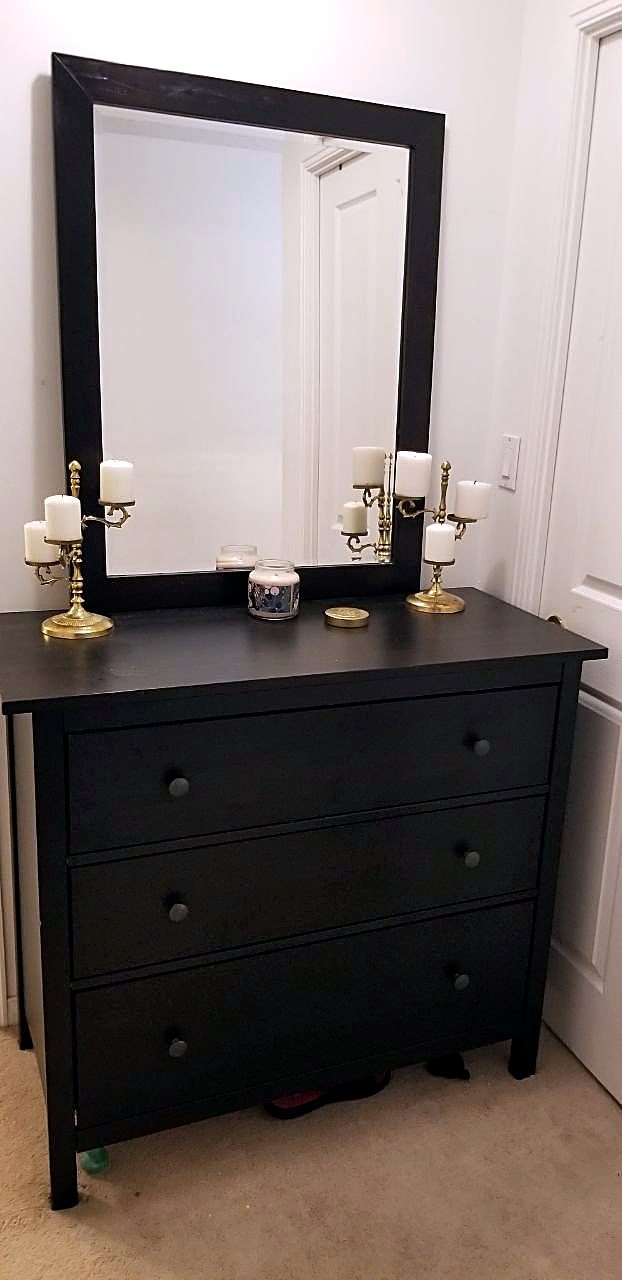 Ikea 3-Drawer Chest or Dresser Black-Brown