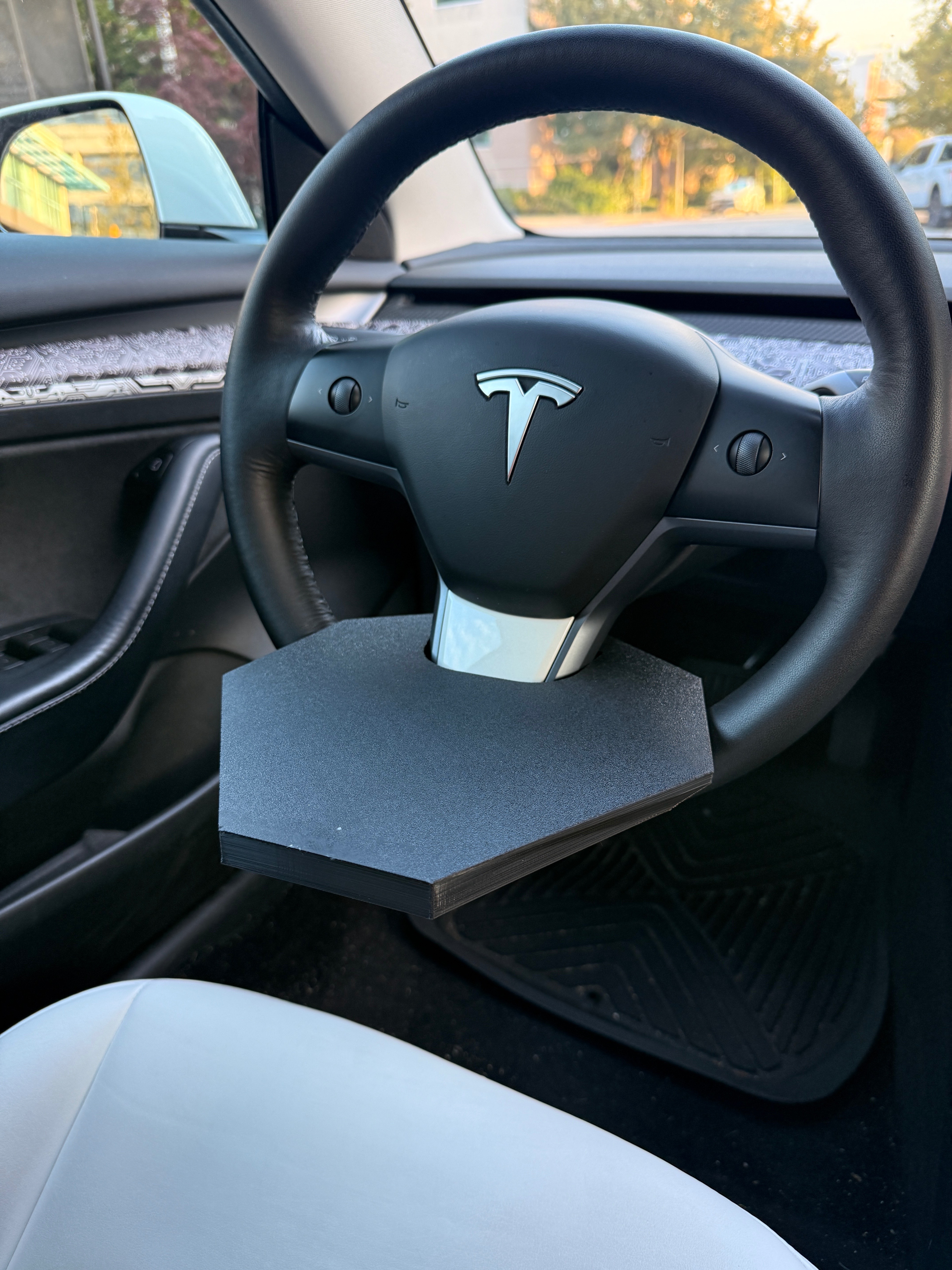 Tesla Steering Wheel Laptop Desk | 3D Printed Car Tray - photo 2