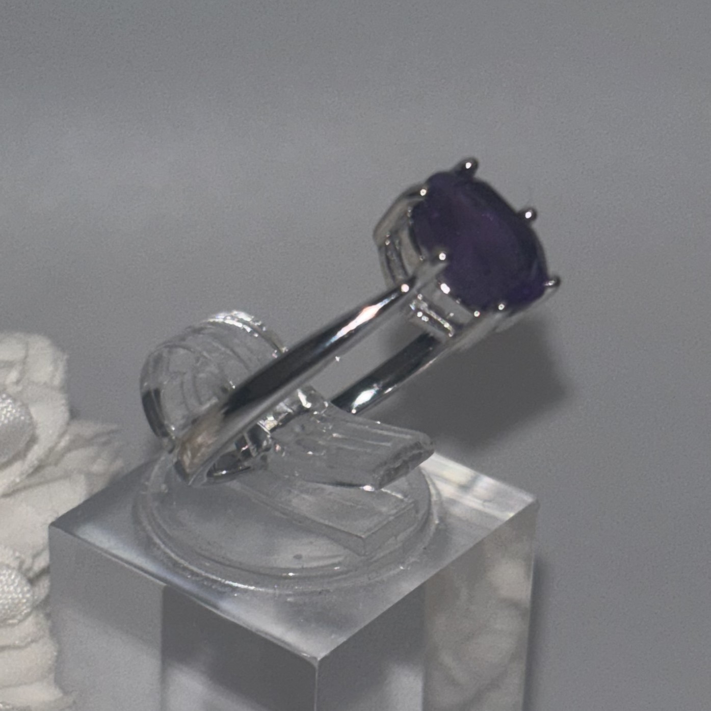 Amethyst Sterling Silver Ring (Size 8) - photo 4