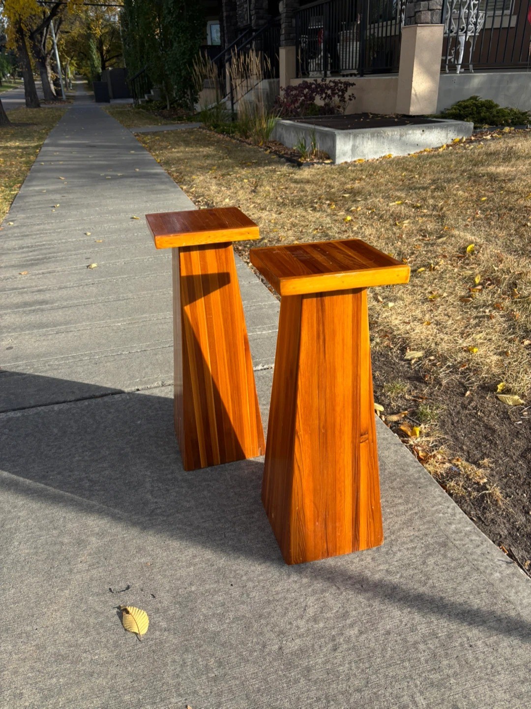 Cedar wood Display Pedestals stand - photo 3