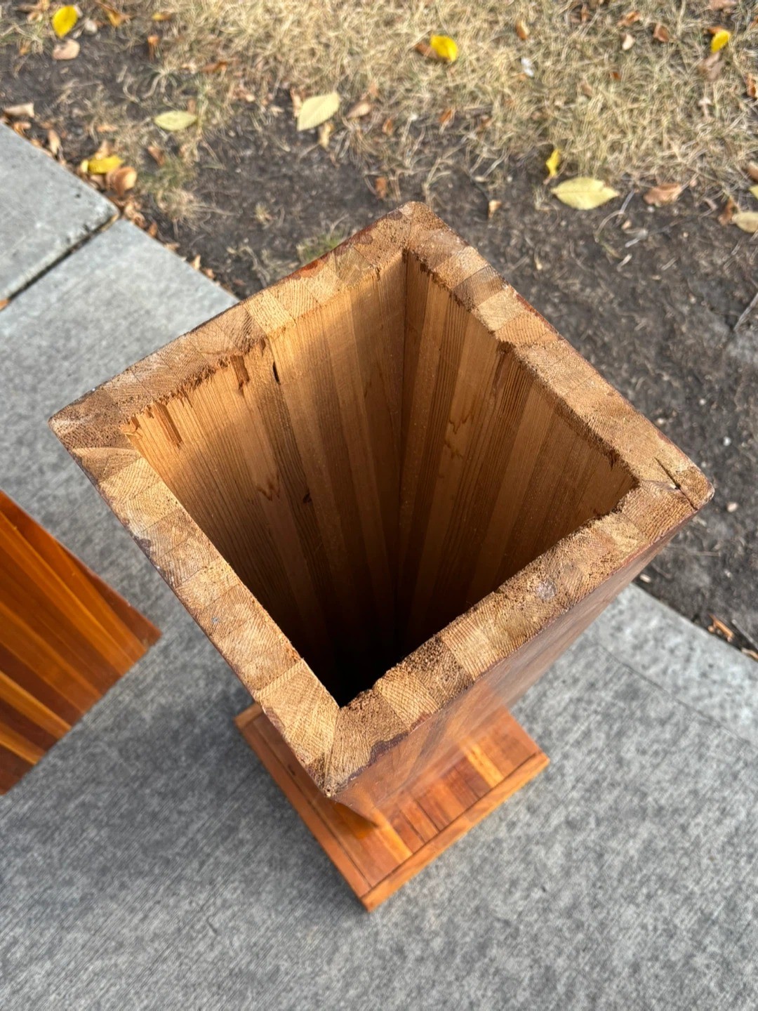 Cedar wood Display Pedestals stand - photo 4
