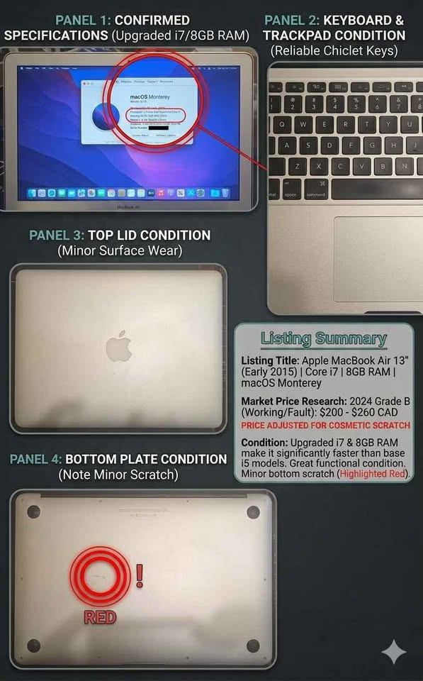 Apple MacBook Air 13 (Early 2015) Core i7 8GB RAM - photo 4