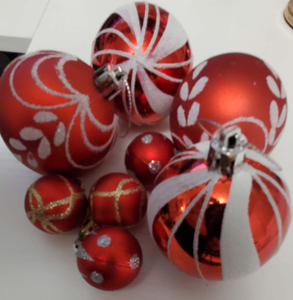 Red Christmas Ball Ornaments - 30Pcs - photo 2