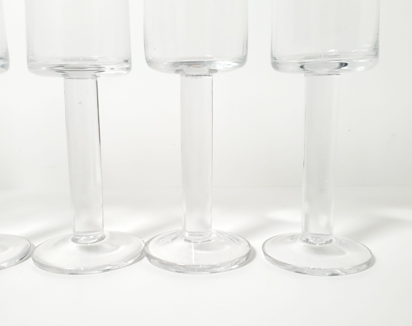 Vintage Mid-Century Modern Iittala "Mondo" Cylinder Wine Glasses - photo 5