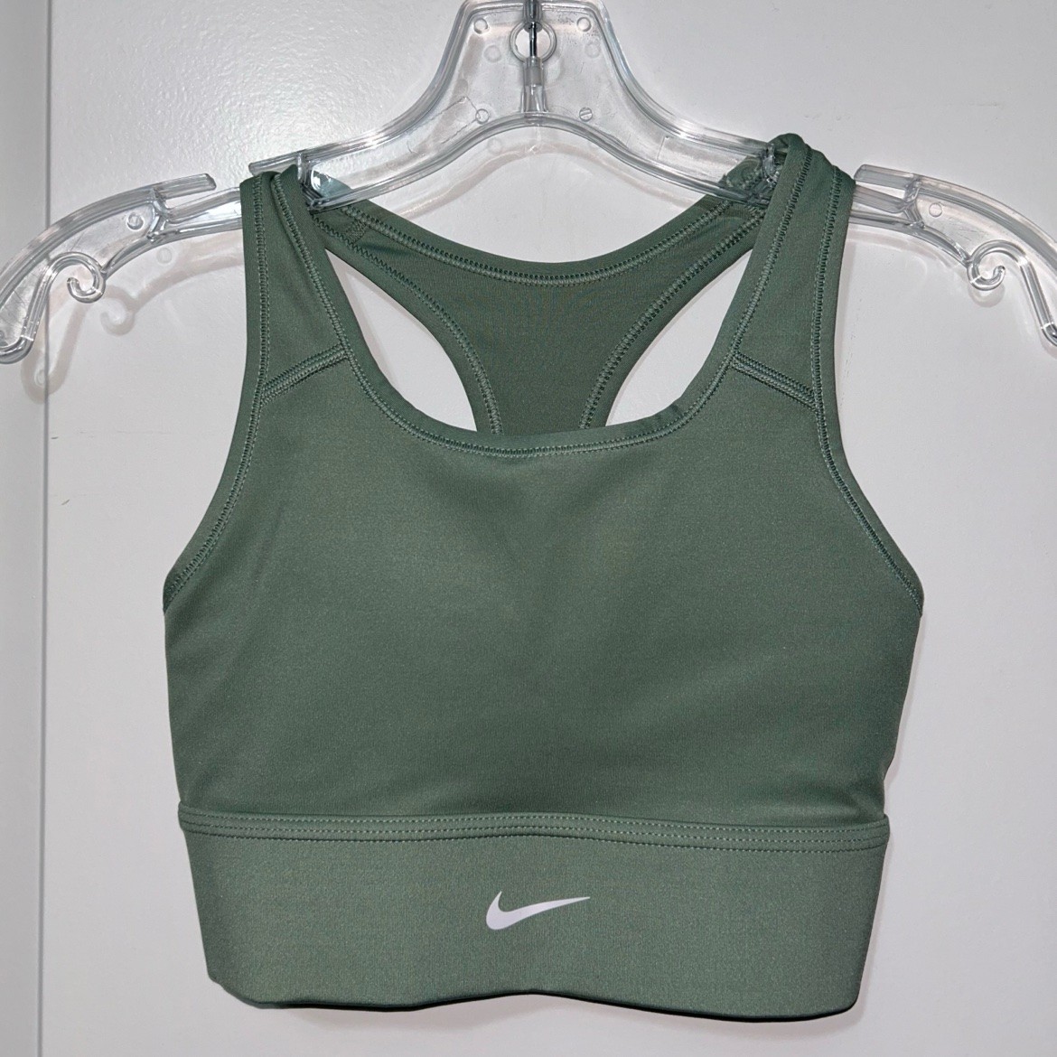 Nike Sports Bra – Sage Green, Size XS, Used Like New - photo 2