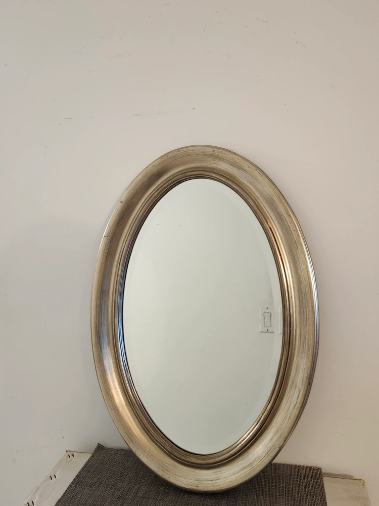 Oval Framed Mirror