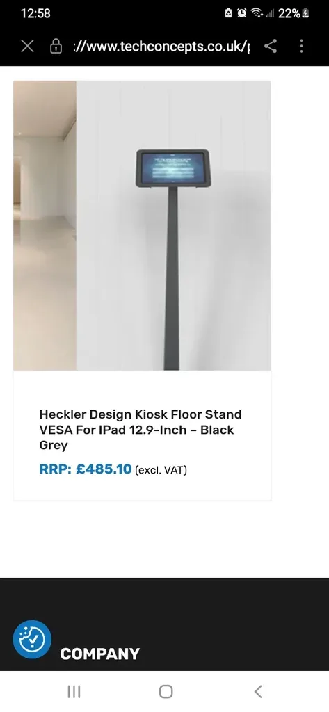 New Heckler Design Kiosk Floor Stand for iPad 12.9-Inch - photo 2