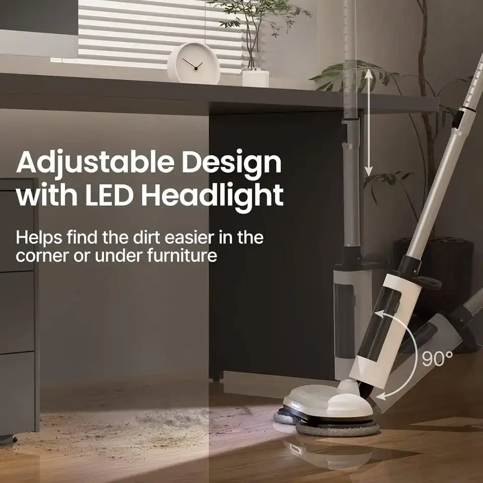 iDOO Cordless Electric Mop, Dual-Motor Electric Spin Mop, Floor - photo 5