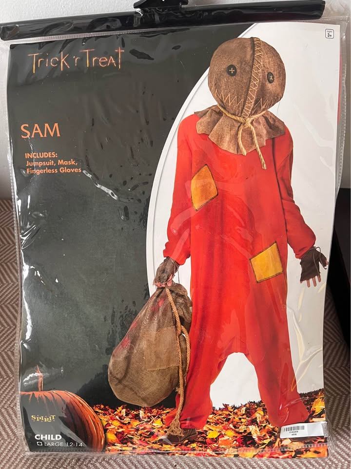 Spirit Halloween Sam Costume Size 12-14