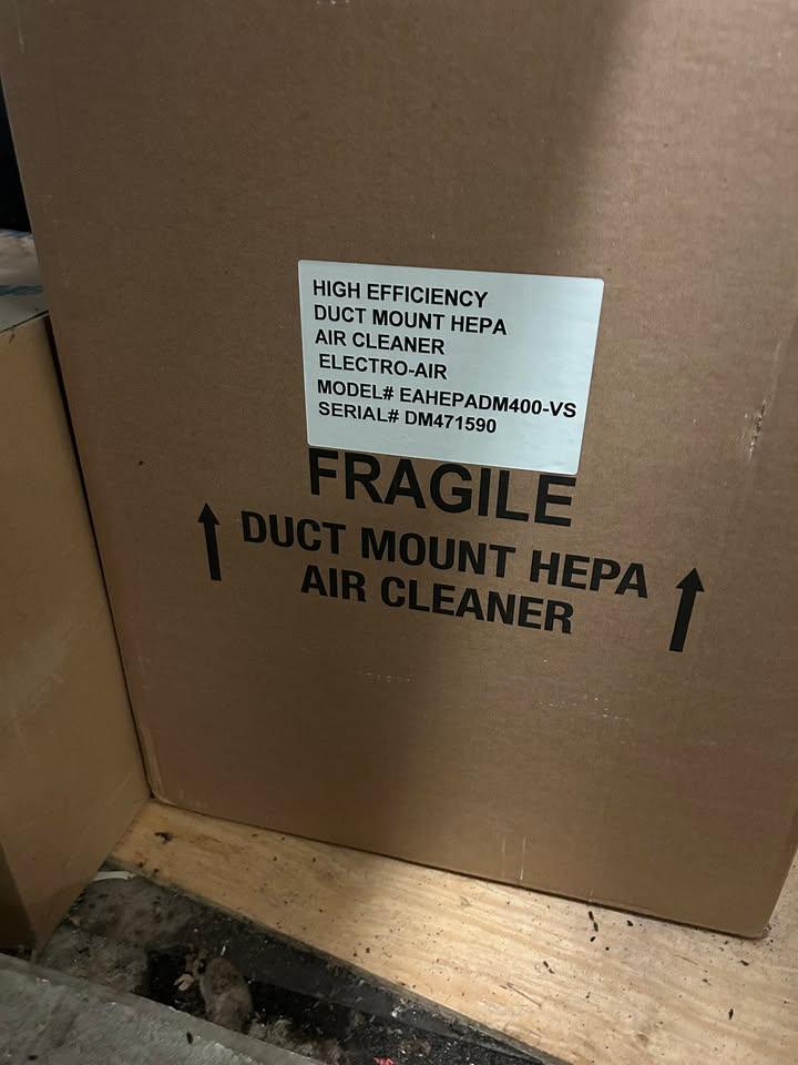 Whole House Duct-Mount HEPA Air Cleaner - photo 2