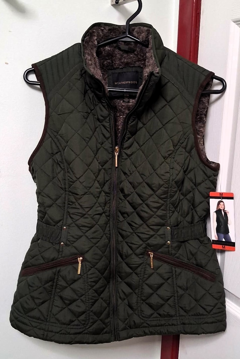 Gift for Her, NWT Quilted Puffer Vest w/ Ultra Soft Plush Lining - photo 2
