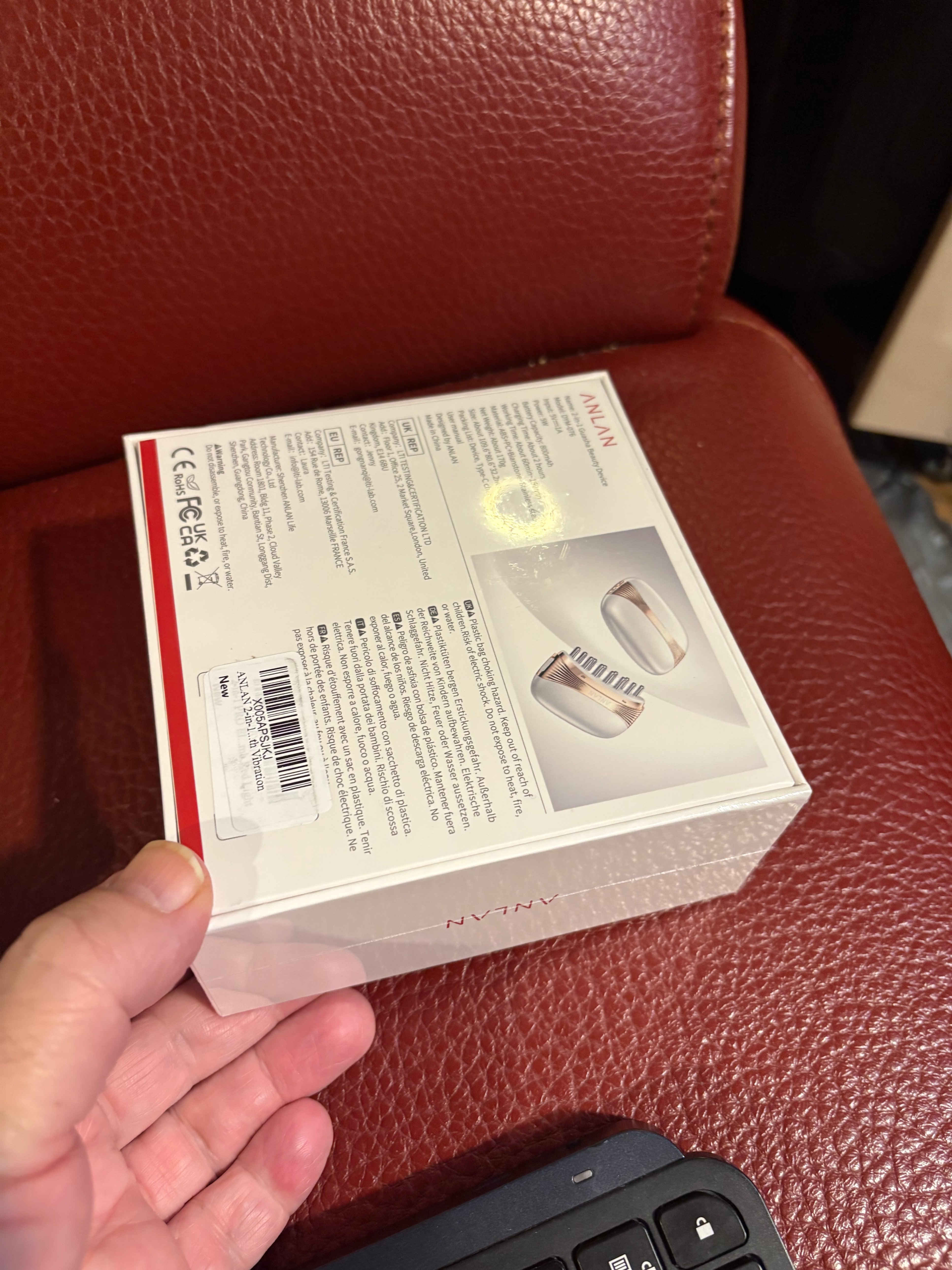 ANLAN Heated Jade Gua Sha Facial Massager with Vibration - photo 3