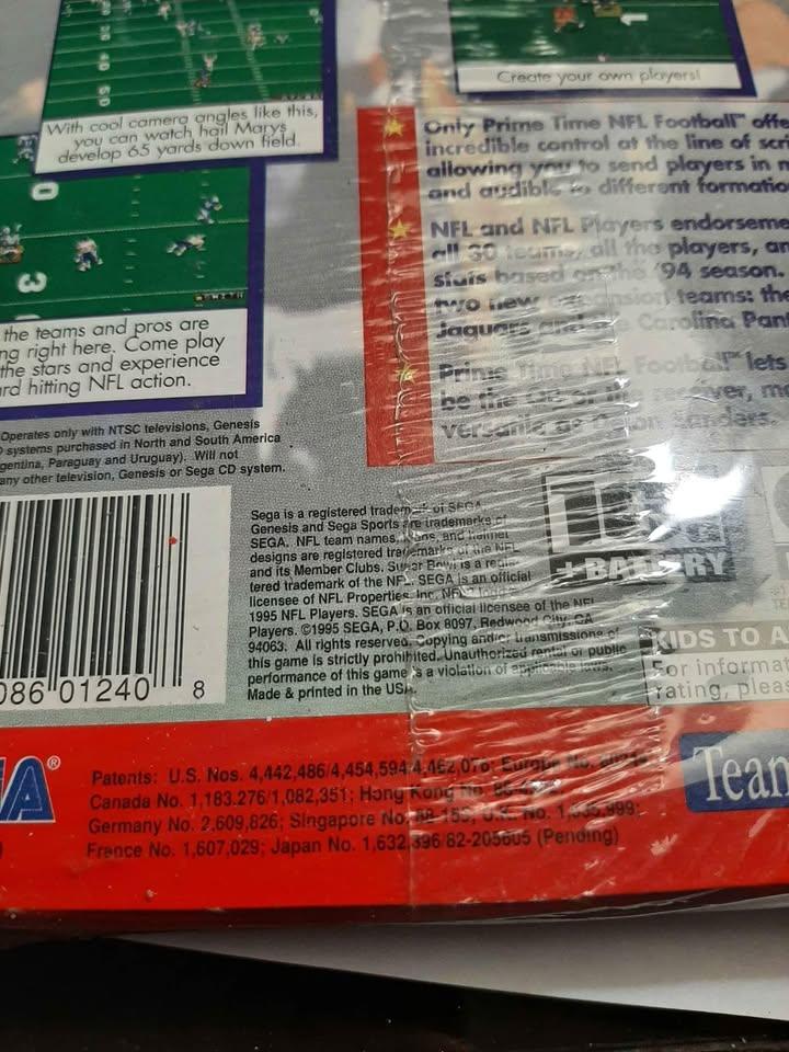 Sega genesis world series baseball 96 factory sealed 1996 - photo 3