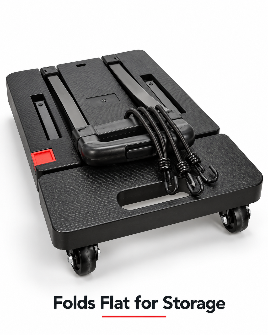 Portable Folding Cart / Dolly with Wheels & Elastic Hooks – $25 - photo 5