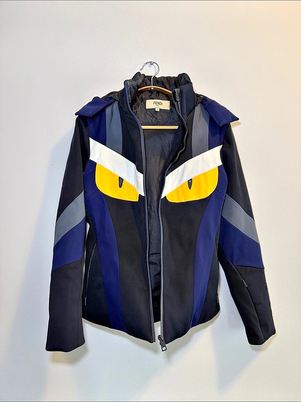 Monster Eyes Technical Fabric Zip Jacket