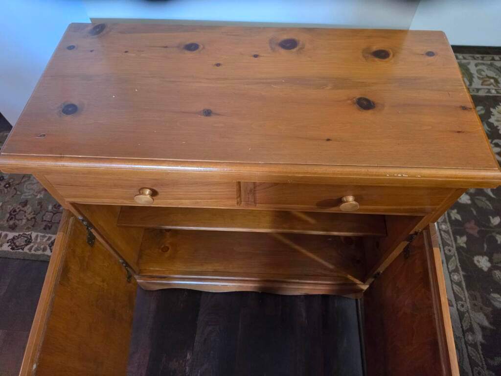 Solid Pine Wood Sideboard with Storage - photo 4
