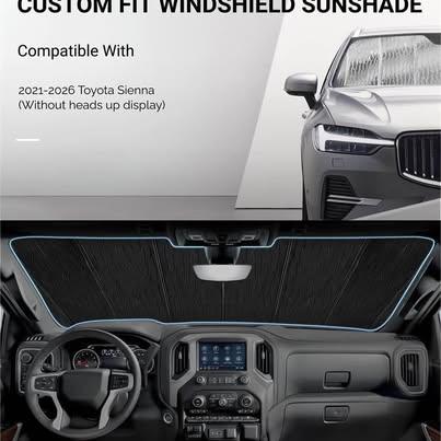 Pigenius Sun Shade for Toyota Sienna 2021-2023 (No HUD)