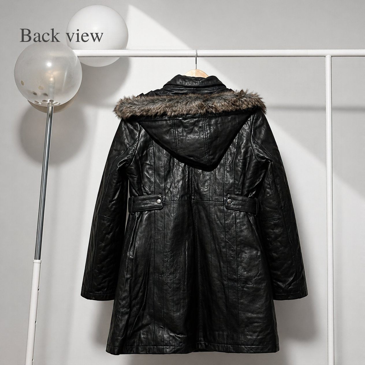 JKT-065 — Women's leather coat — brand new, size L - photo 3