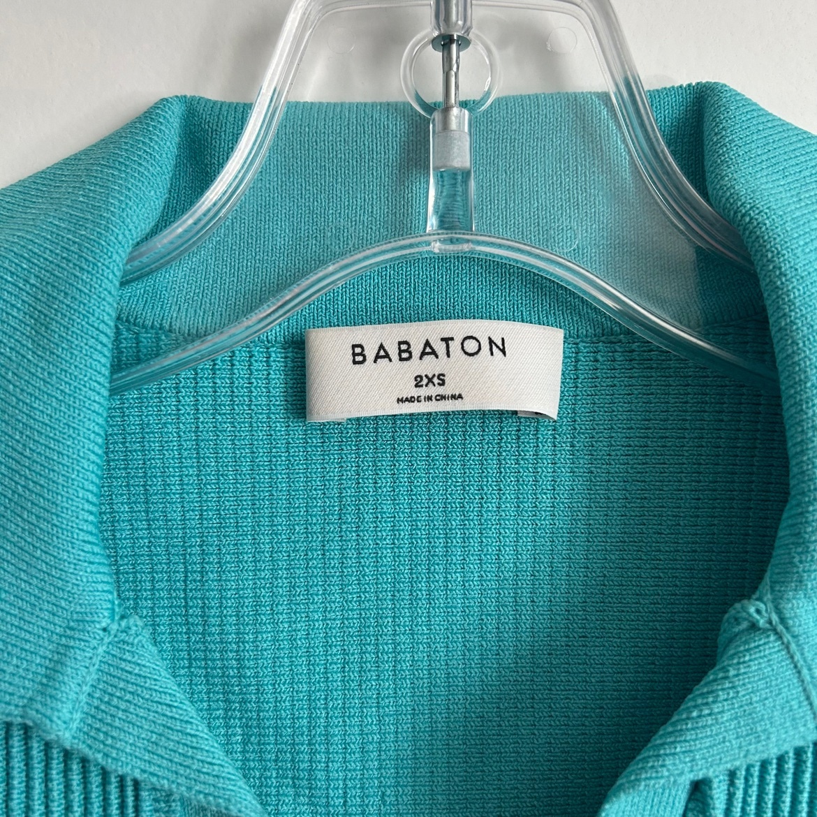 Babaton Teal Ribbed Sleeveless Top – 2XS, Like New - photo 3