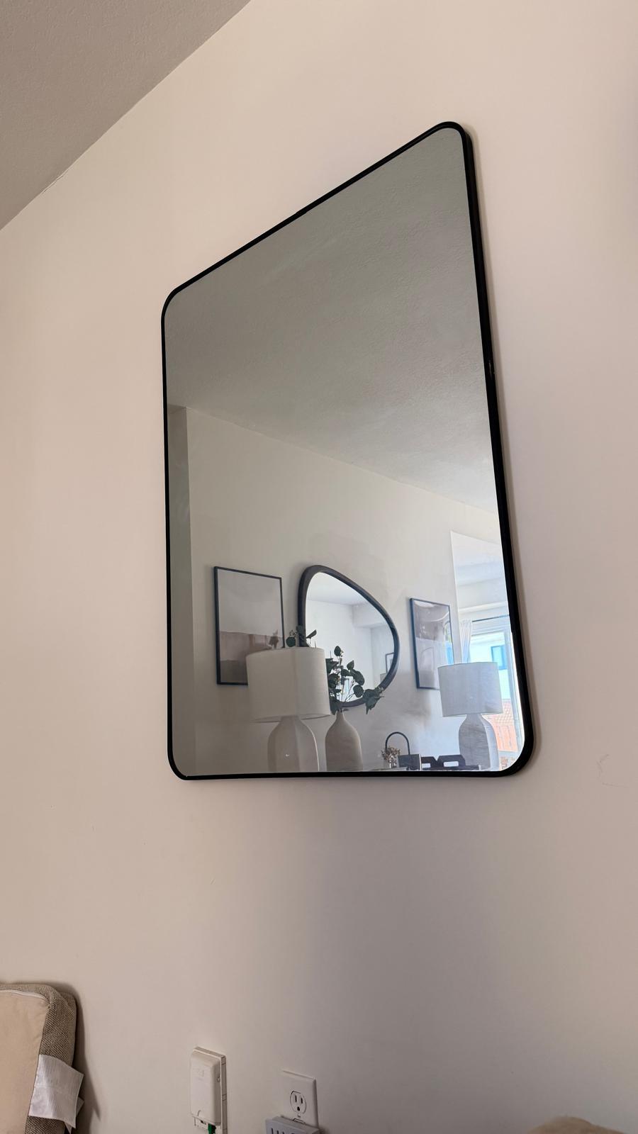 Black rectangular mirror - 30x40 - photo 3