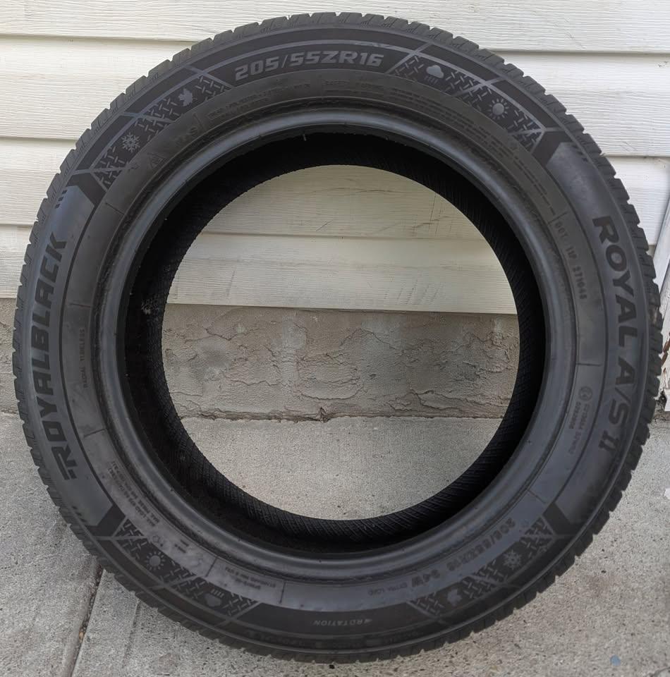 205 55 ZR16 M+S Royal Black Royal AS II snowflake rated - photo 2