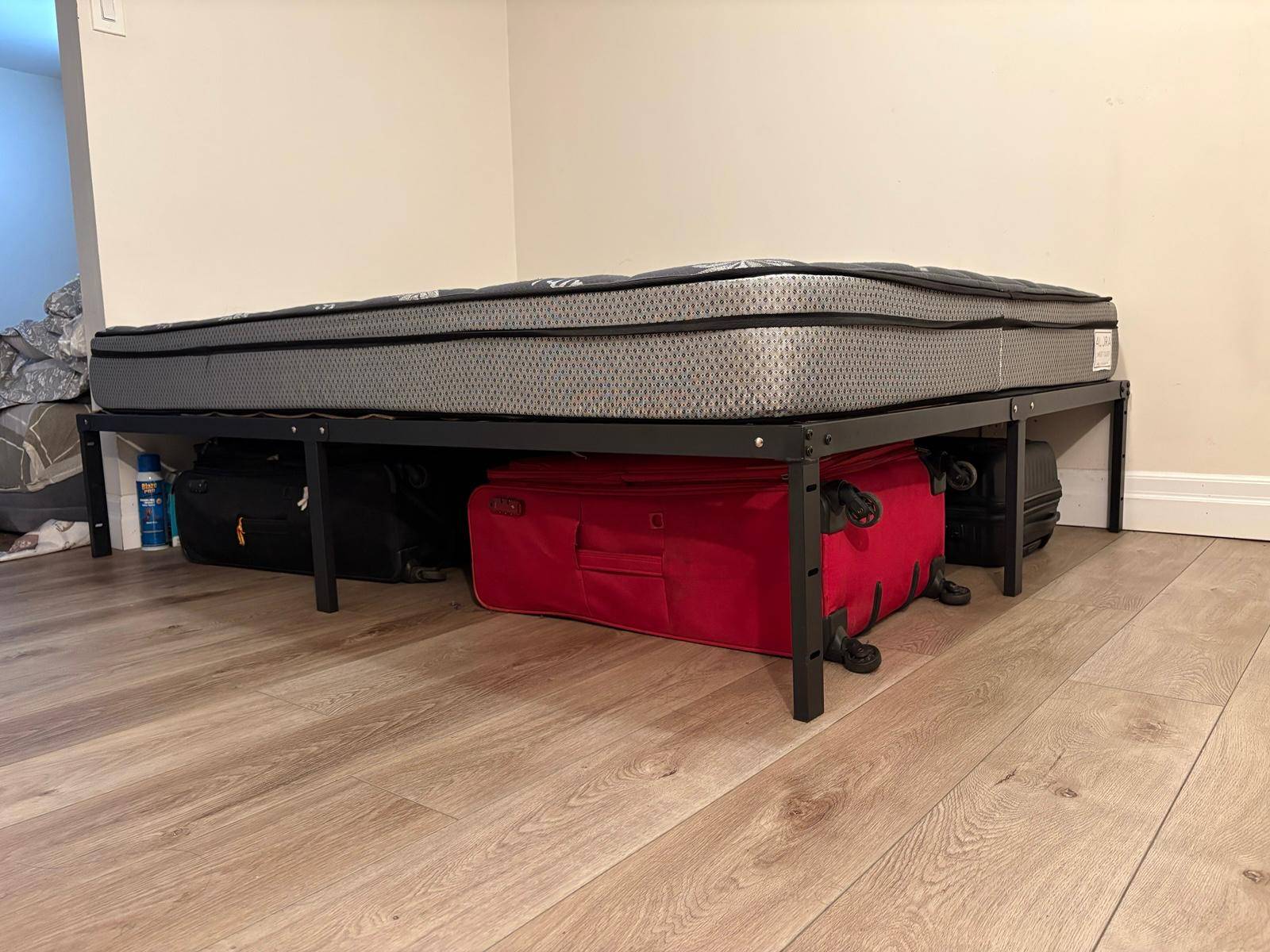 Queen Foam Mattress + Metal Frame – Clean & Bedbug-Free – $160 - photo 4