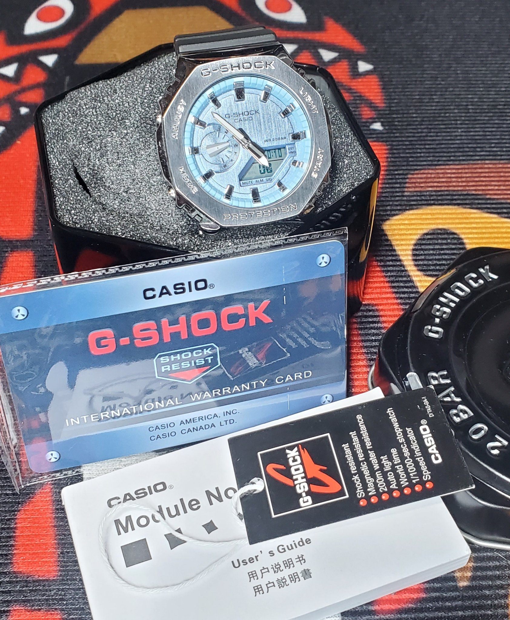 Casio G-SHOCK GM-2100N-2A Metal 'CasiOak' – Ice Blue, Like New - photo 4
