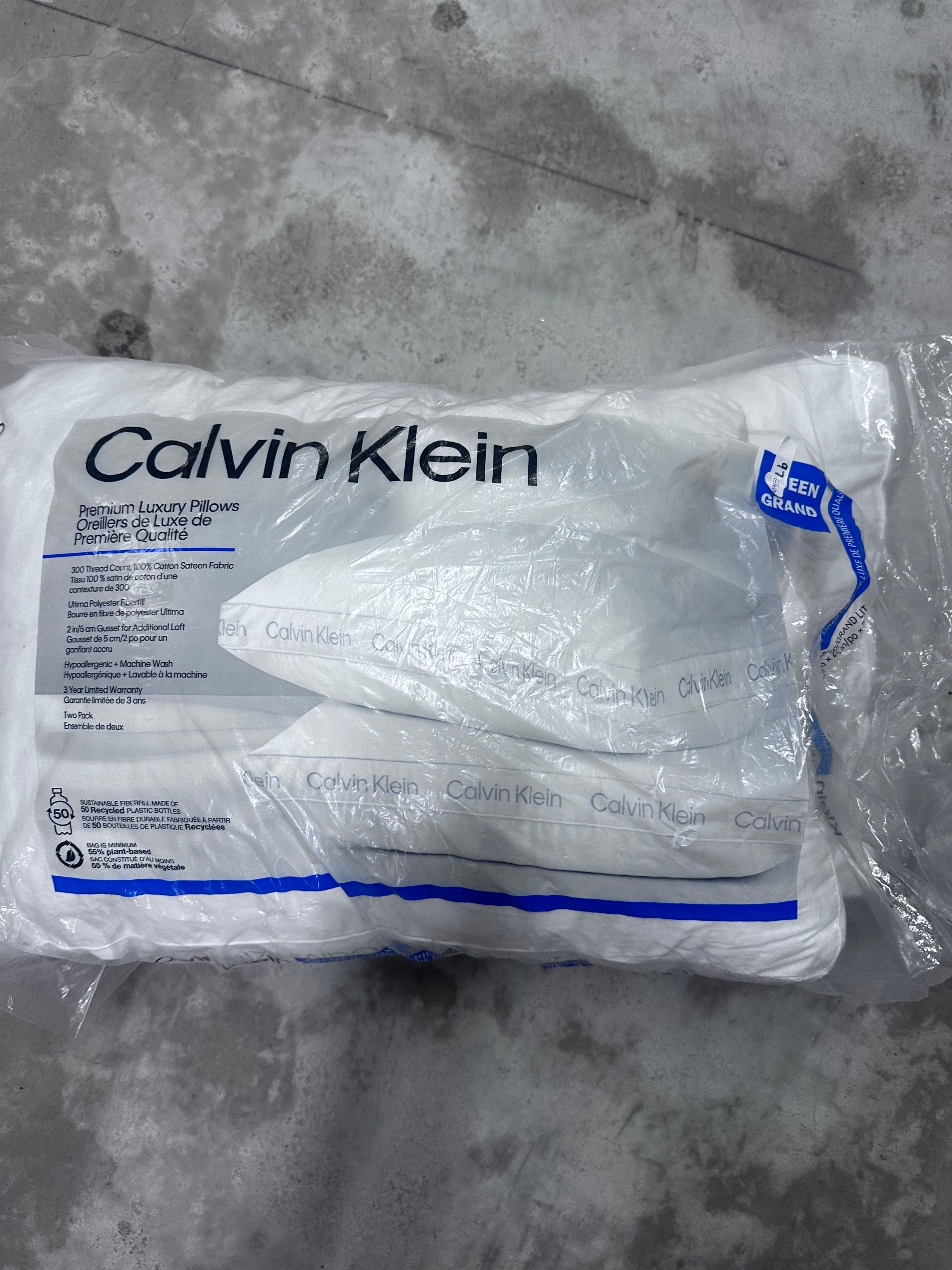 Calvin Klein Queen Size Pillows Two Pack