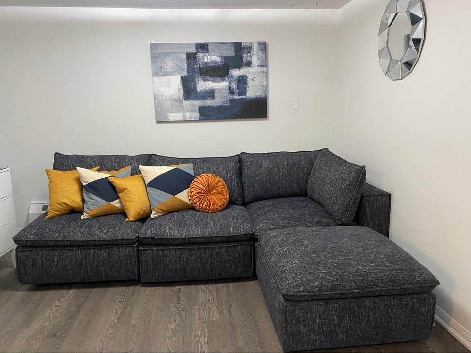 The Brick Modular Sectional Couch, Like New - photo 2