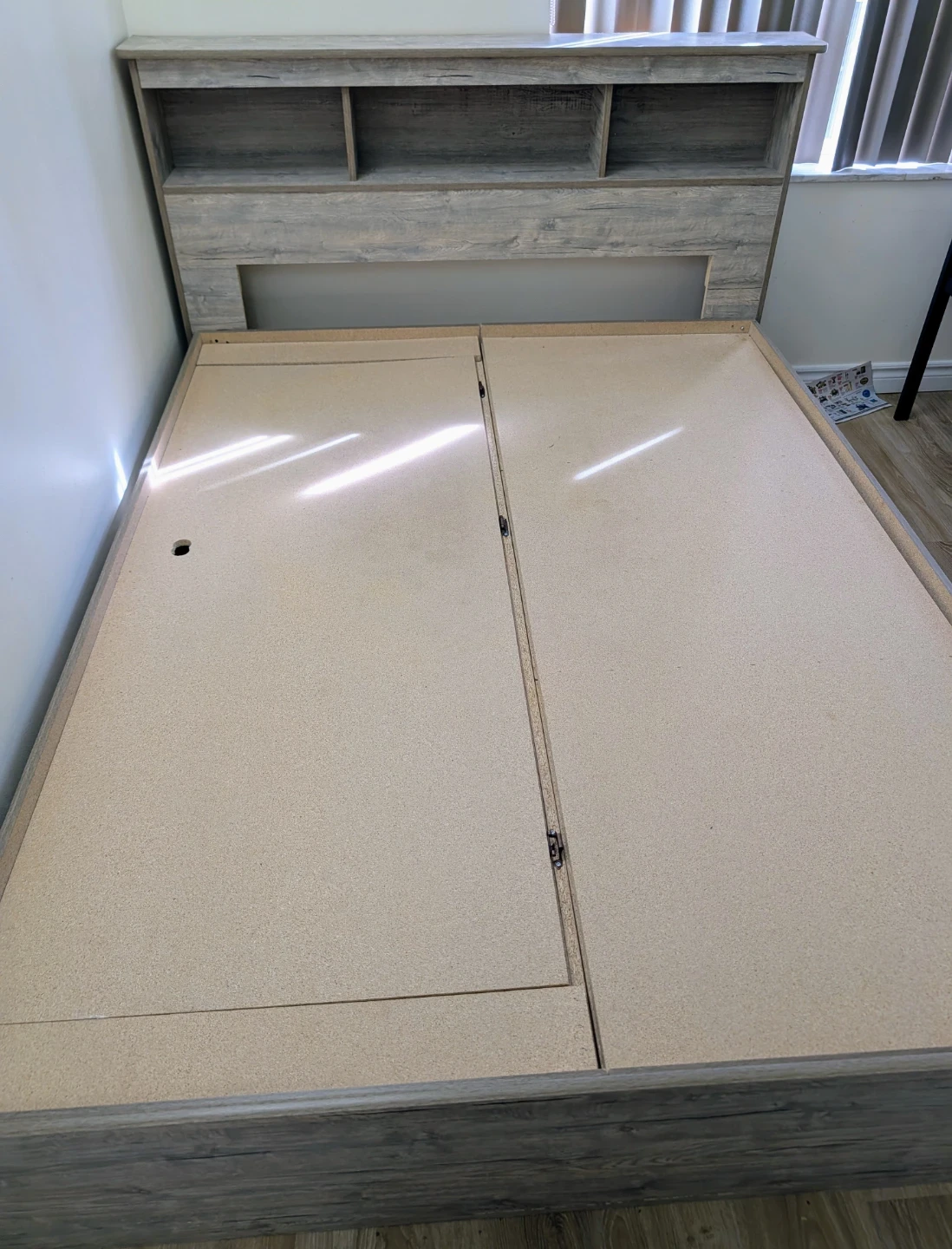 Storage Queen Bed Frame with Headboard - photo 3