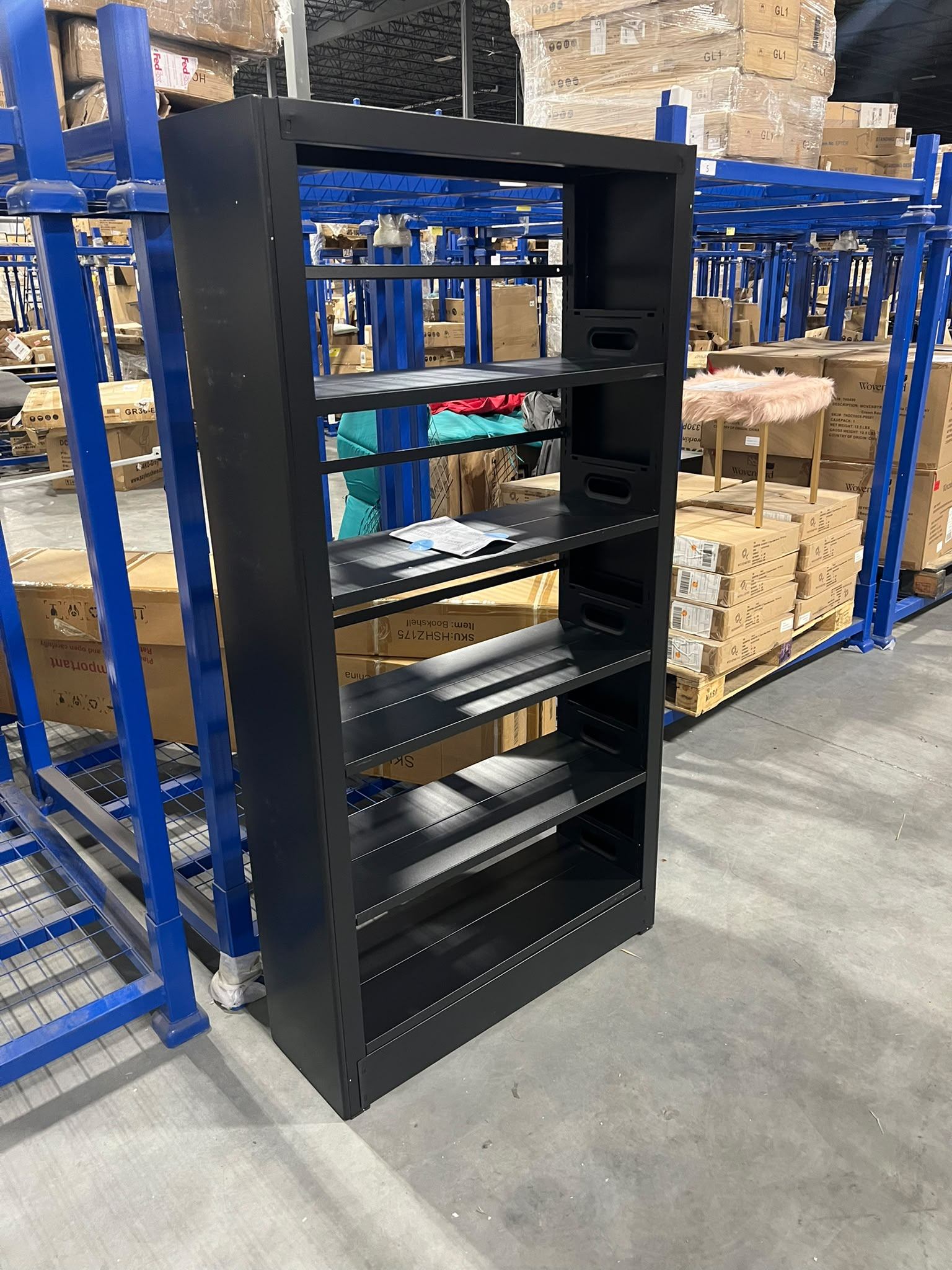 Metal Book Shelf $169 📚 Brand New – 5-Tier, 69"H x 36"W - photo 3