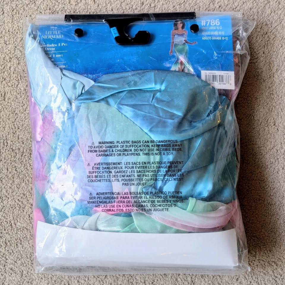 Disney The Little Mermaid Ariel Halloween Costume Adult Size L - photo 2