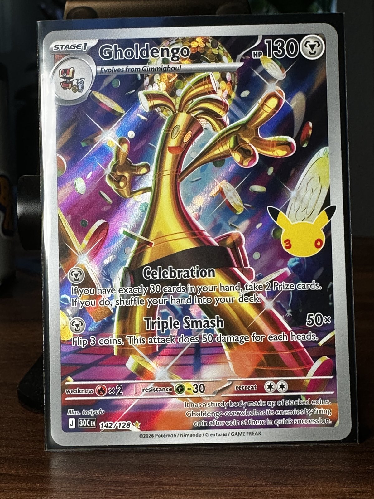 Gholdengo 142/128 Illustration Rare - Pokemon 30th