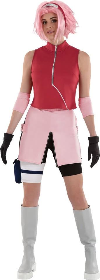 Womens Naruto Sakura Costume Adult Standard Size (Up to Size 12) - photo 3