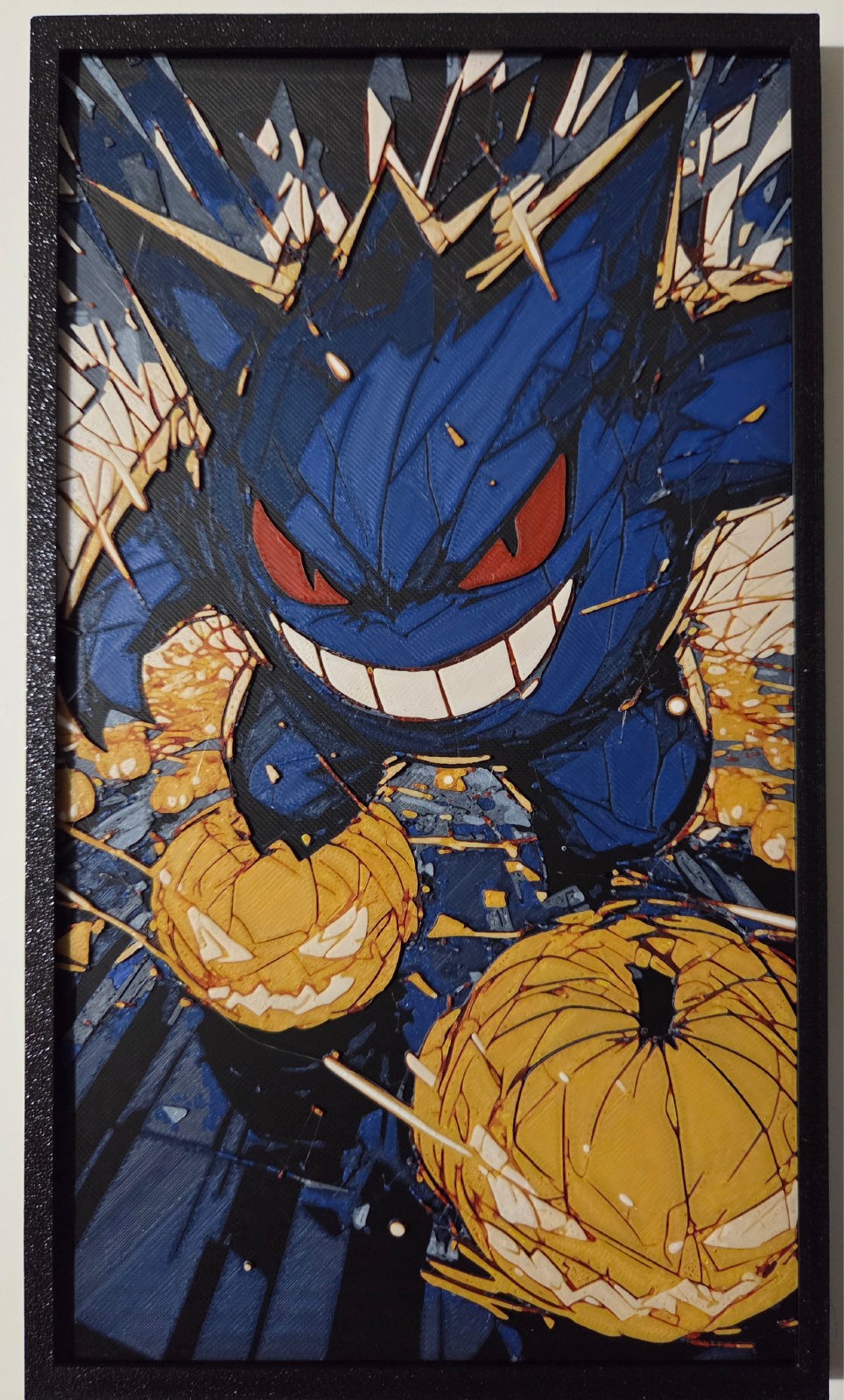 Gengar Pumpkins Textured Art Piece (14.5x25cm)