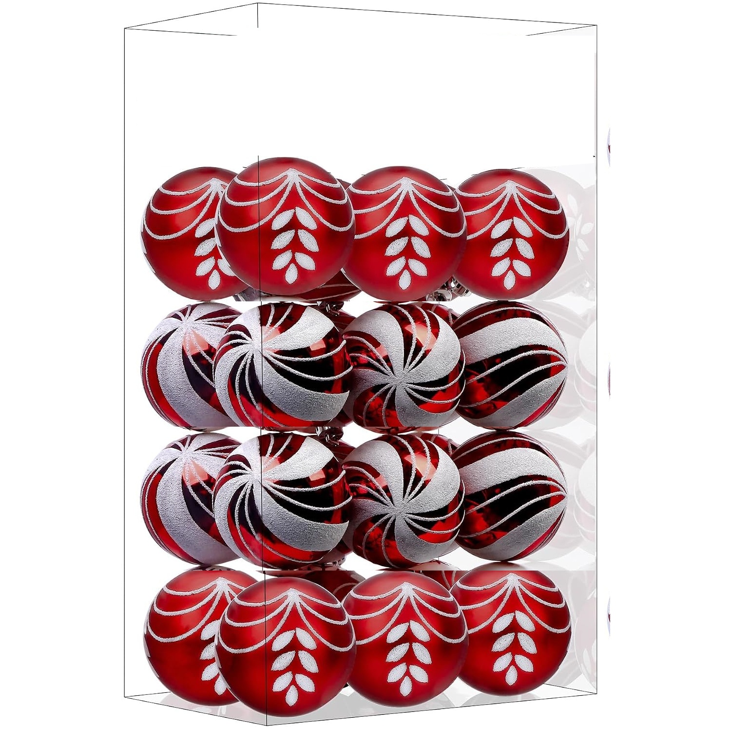 Red Christmas Ball Ornaments - 30Pcs - photo 4