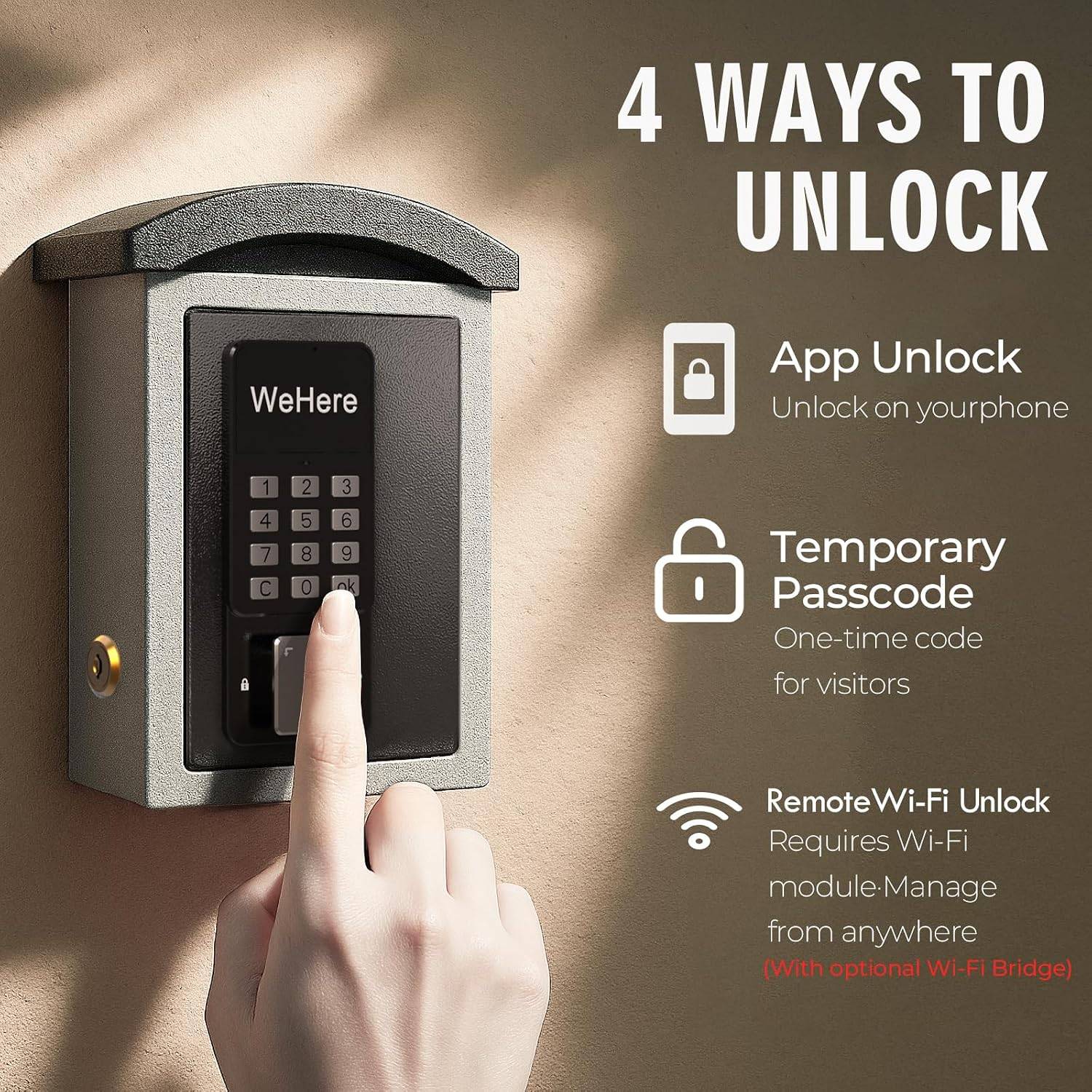 Smart Digital Lockbox with Key Drop Slot - photo 5