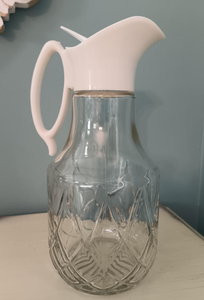Vintage 1970s Twinpak Glass Syrup Dispenser Pitcher