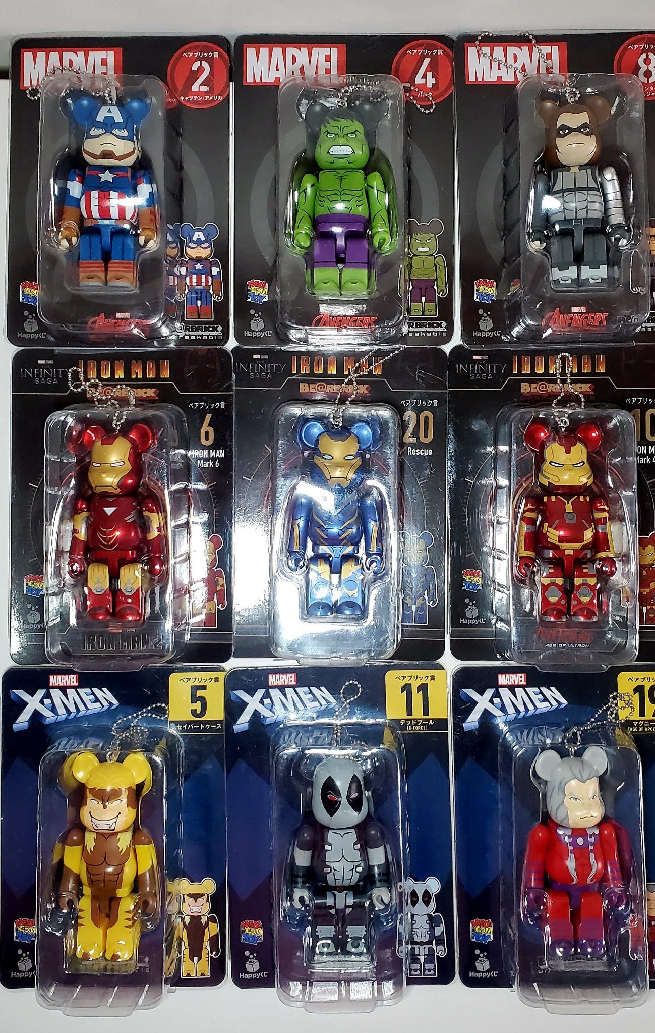 $15 MARVEL KEYCHAIN Bearbrick 100% (Avengers / Iron Man / X-Men) - photo 3