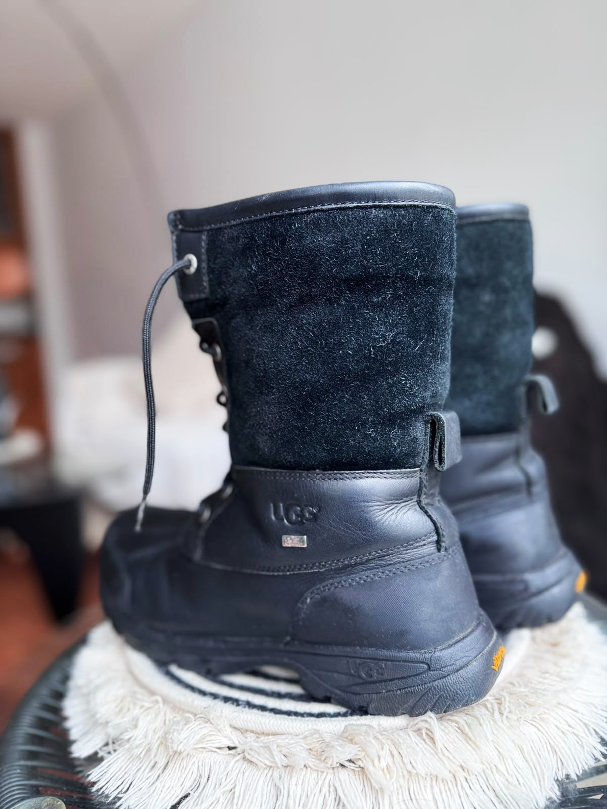 UGG Men’s Butte Waterproof Winter Boots, Black, Size 12 - photo 4